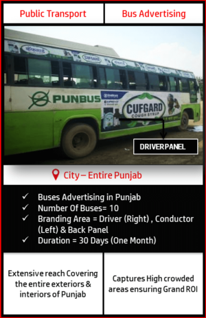 Punjab Roadways Buses Advertisement-Driver Panel