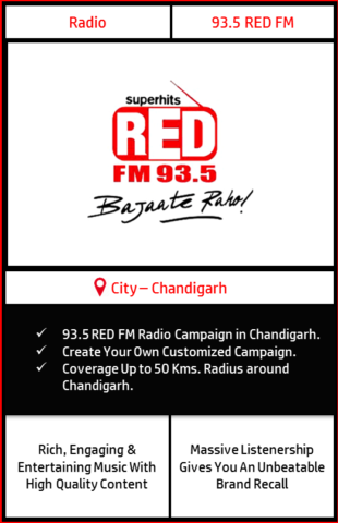 93.5 Red Fm Advertising In Chandigarh