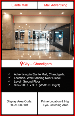 Elante Mall Advertising | Advertising in Elante Mall Chandigarh | Mall Advertising | Advertising in Chandigarh