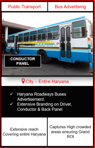 Haryana Roadways Buses Advertising | Roadways Buses Advertising in Haryana | Haryana Buses Advertising | Print Advertising | Outdoor Advertising in Haryana