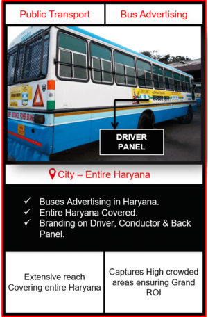 Haryana Roadways Buses Advertising | Roadways Buses Advertising in Haryana | Haryana Buses Advertising | Print Advertising | Outdoor Advertising in Haryana