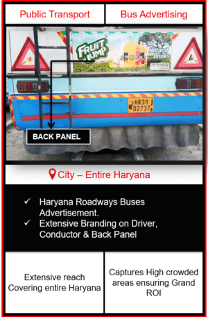 Haryana Roadways Buses Advertising | Roadways Buses Advertising in Haryana | Haryana Buses Advertising | Print Advertising | Outdoor Advertising in Haryana