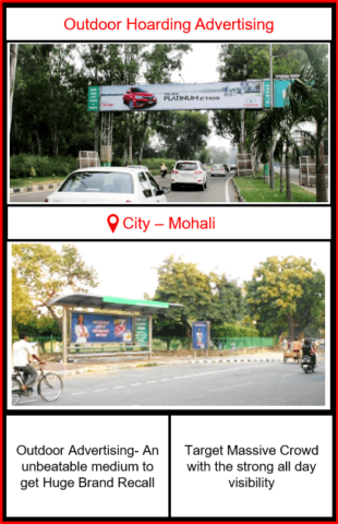Outdoor Hoarding Advertising in Mohali, Punjab | Outdoor ad agencies in Mohali | Outdoor Advertising Options | Out of Home Advertising in Mohali | Hoarding ad in Mohali | Hoardings Advertising in Punjab | Hoardings Advertising in Chandigarh Tri-city | Unipole Advertising in CHandigarh, Panchkula and Mohali | Mohali outdoor advertising