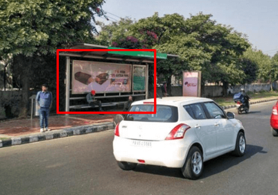 Bus Queue Shelter Advertising at PCL Lights in Mohali, Punjab - Total Area 120 Sq. Ft.