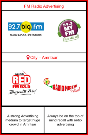 Fm Radio Advertising in Amritsar | Radio Ads in Amritsar | Radio ads on Big FM Amritsar |radio Advertising on Red Fm | Radio Ads on MY FM Amritsar| Radio Ads on Mirchi FM in Amritsar | Radio Advertising in Punjab | FM Radio Advertising in Amritsar