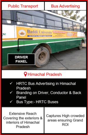 Himachal Pradesh Roadways Buses Advertising, Roadways Buses Advertising in Himachal Pradesh, HRTC Bus Advertising, Himachal Pradesh Buses Advertising, Outdoor Advertising in Himachal Pradesh, Public Transport Advertising, Roadways Buses Advertising