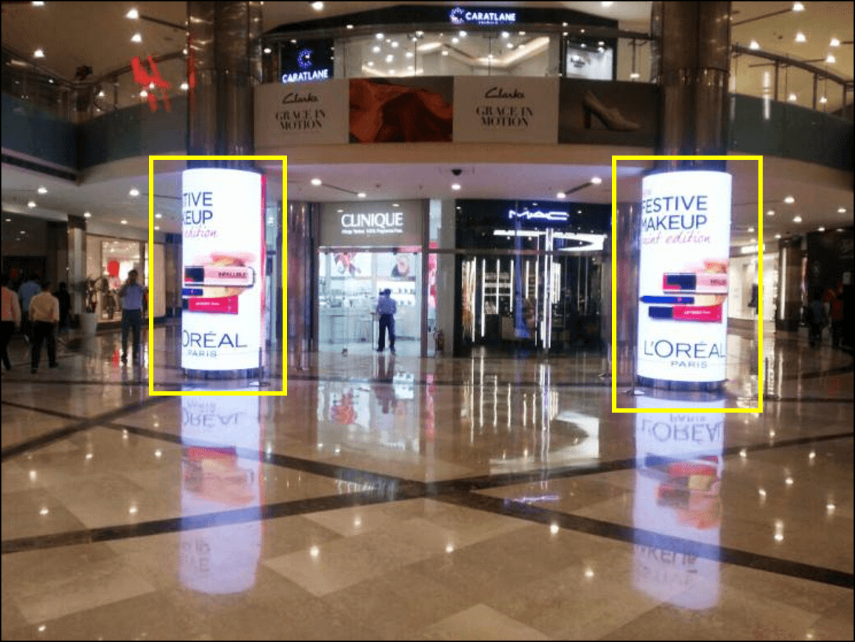 2 LED Screens at Mango Atrium, Ambience Mall, NH-8, Gurgaon