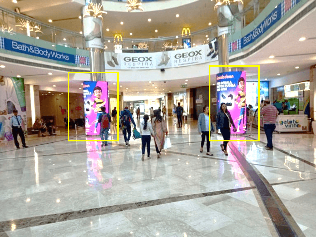 4 LED Screens at Mango Atrium, Ambience Mall, NH-8, Gurgaon