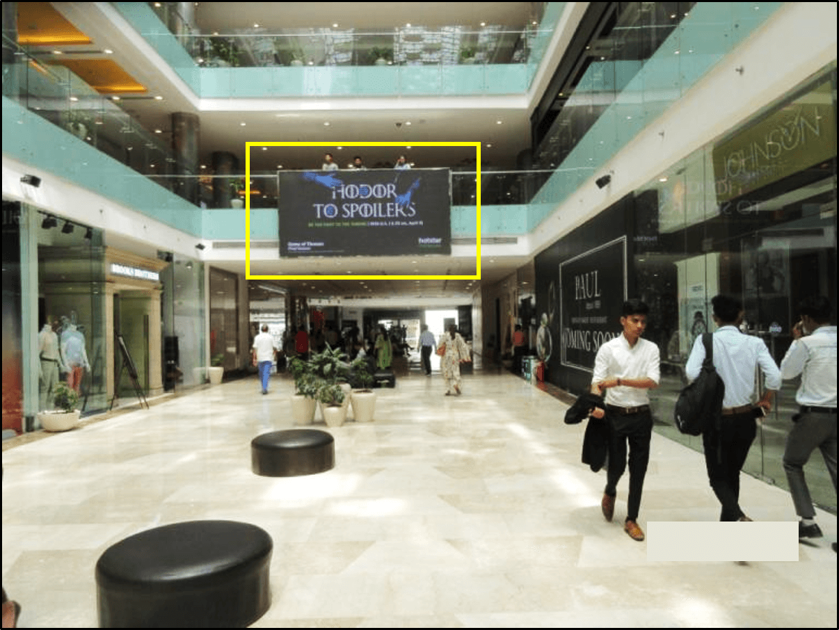 Big LED Screen Advertising at Collective Atrium, Ambience Mall - Vasant Kunj, New Delhi