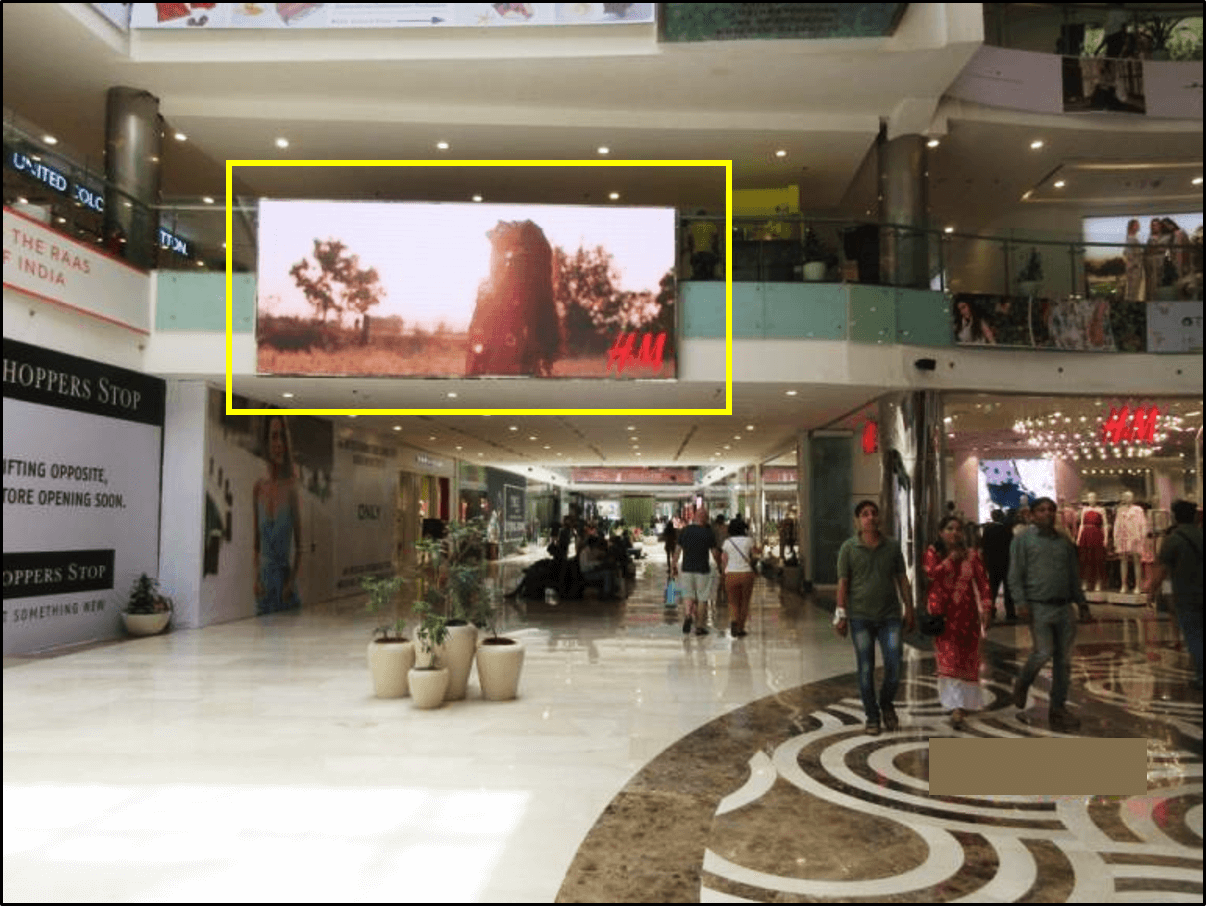 Big LED Screen Advertising at Collective Atrium, Ambience Mall - Vasant Kunj, New Delhi