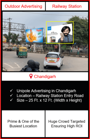 Outdoor Advertising at Railway Station, Advertising on Railway Station in Chandigarh, Railway Station Branding in Chandigarh, Advertising On Railway Station in Chandigarh, Railway Station Branding in Chandigarh