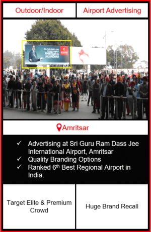 airport advertising in amritsar, airport branding in amritsar, airport branding in punjab, airport advertising, outdoor advertising in amritsar