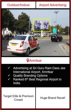 airport advertising in amritsar, airport branding in amritsar, airport branding in punjab, airport advertising, outdoor advertising in amritsar