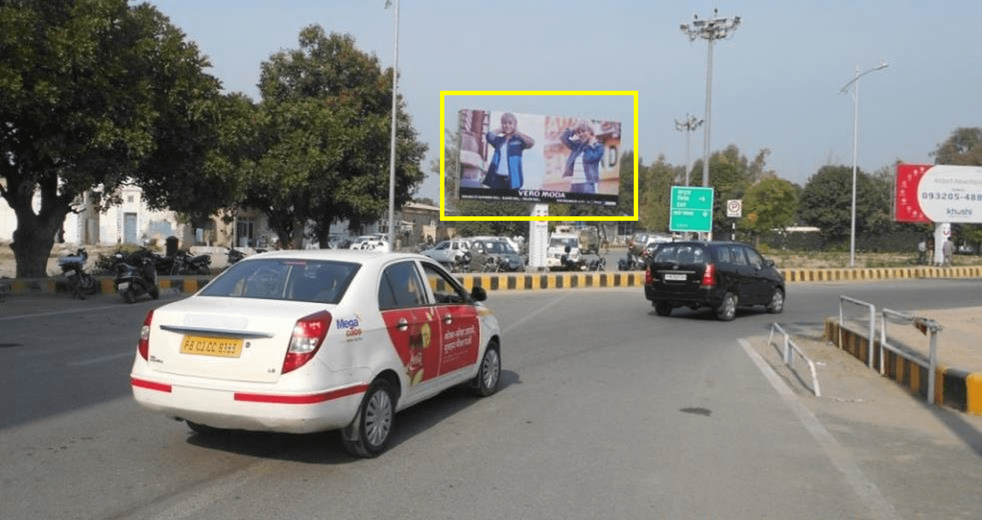 Option No.2 Unipole Advertising at Airport, Arrival and Departure Towards Main Gate, Amritsar