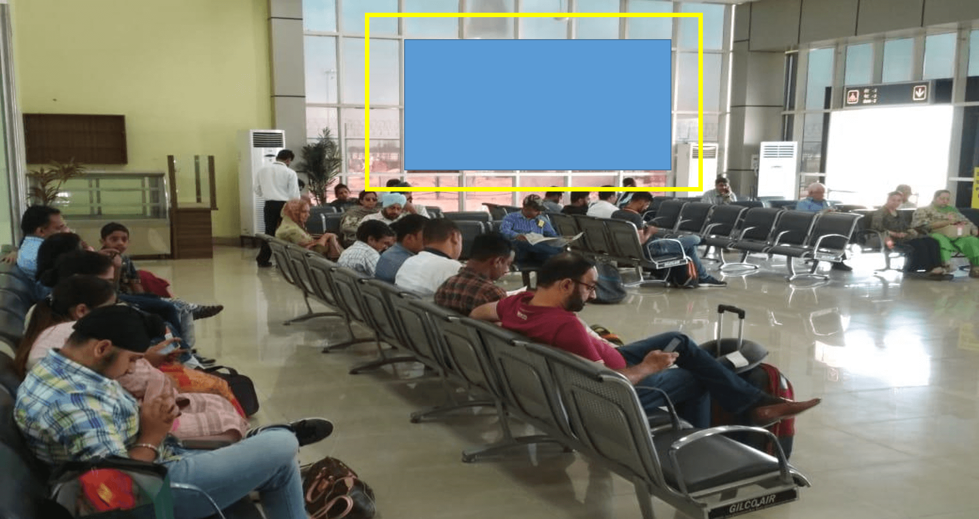 Option No.2 Branding at Airport, Security Hold Area, Bathinda