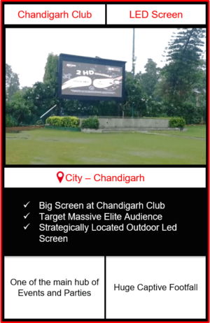 led screen advertising in chandigarh, outdoor advertising in chandigarh, advertising in chandigarh club, outdoor led screen advertising in chandigarh club, Digital LED Screen Outdoor Advertising in India