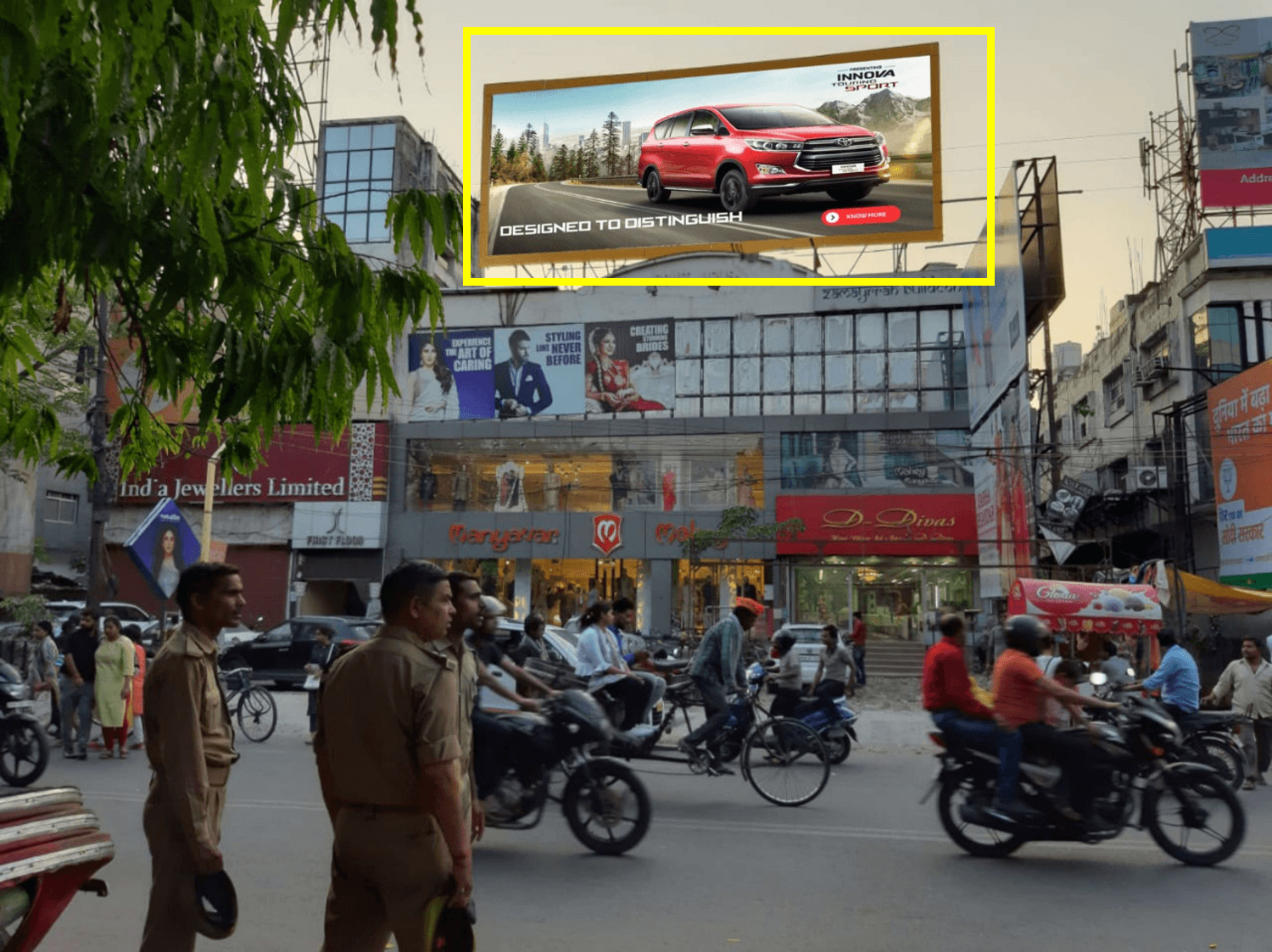 Option No.1 Hoarding at Sahara Mall, Main Exit Point, Lucknow