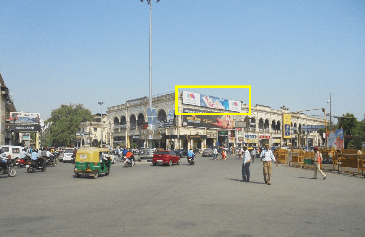 Option No.3 Hoarding Advertising at Hazratganj Xing, Lucknow