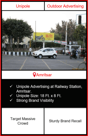 outdoor advertising in amritsar, outdoor branding in amritsar, advertising at railway station in amritsar, outdoor advertising agency in amritsar, airport advertising in amritsar