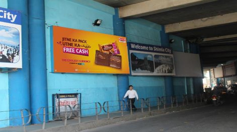 Media No.1 Glow Sign Board Advertising in Tunnel, Shimla