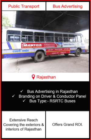 rajasthan bus advertising, bus branding in rajasthan, bus advertising in rajasthan, rajasthan buses, rstrtc bus branding