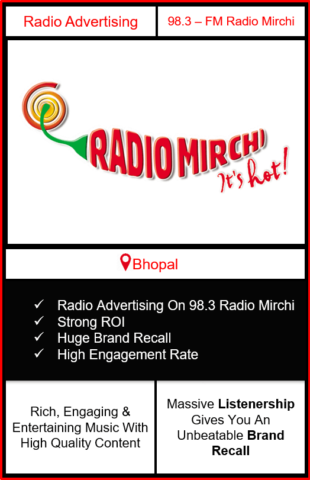 Radio Advertising in Bhopal, advertising on radio in Bhopal, radio ads in Bhopal, advertising in Bhopal