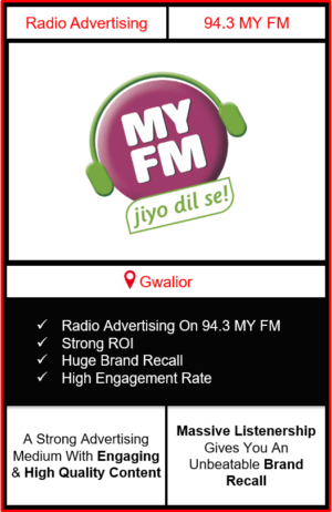 Radio Advertising in Gwalior, advertising on radio in Gwalior, radio ads in Gwalior, advertising in Gwalior, 92.7 BIG FM Advertising in Gwalior