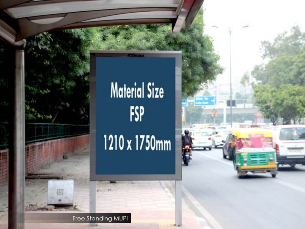 Bus queue shelter advertising in Delhi, BQS branding in Delhi, outdoor advertising in Delhi, outdoor branding in Delhi, Bus Queue Shelter Advertising In West Delhi