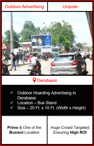 Outdoor advertising in Derabassi, hoarding advertising in Derabassi, advertising in Derabassi, advertising agency in Derabassi