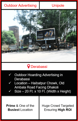 Outdoor advertising in Derabassi, hoarding advertising in Derabassi, advertising in Derabassi, advertising agency in Derabassi