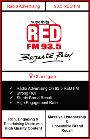 Radio Advertising in Chandigarh, advertising on radio in Chandigarh, radio ads in Chandigarh, advertising in Chandigarh, 93.5 Red FM Advertising in Chandigarh