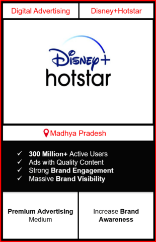 Hotstar Advertising in Madhya Pradesh, advertising on Hotstar in Madhya Pradesh, Hotstar ads in Madhya Pradesh, advertising in Madhya Pradesh, Hotstar Advertising in Madhya Pradesh
