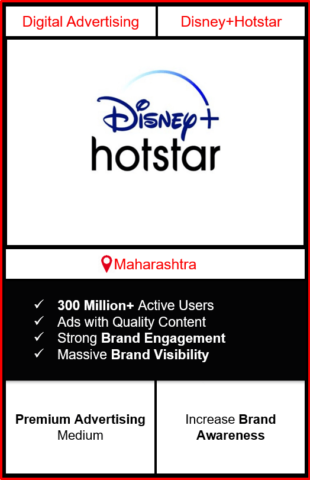Hotstar Advertising in Maharashtra, advertising on Hotstar in Maharashtra, Hotstar ads in Maharashtra, advertising in Maharashtra, Hotstar Advertising in Maharashtra