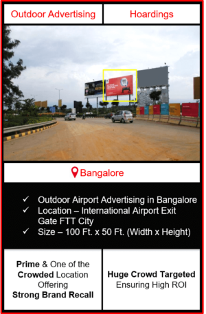 Outdoor airport advertising in Bangalore, outdoor airport advertising in Bengaluru, hoarding advertising in Bangalore, Bengaluru outdoor ads agency, airport advertising agency in bengaluru