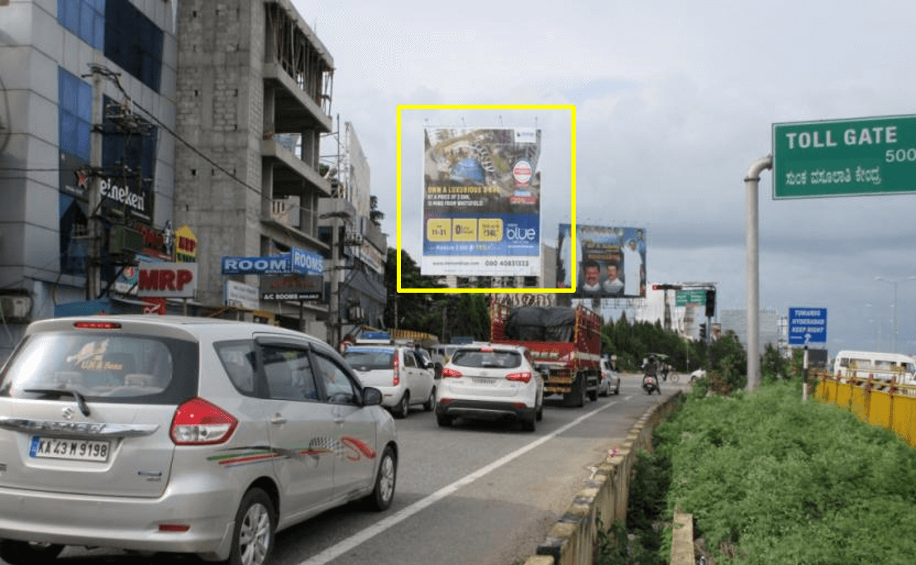 Option No.1 Outdoor Hoarding Advertising at Old Madras Road, Hoskote Toll Entrance, Hoskote