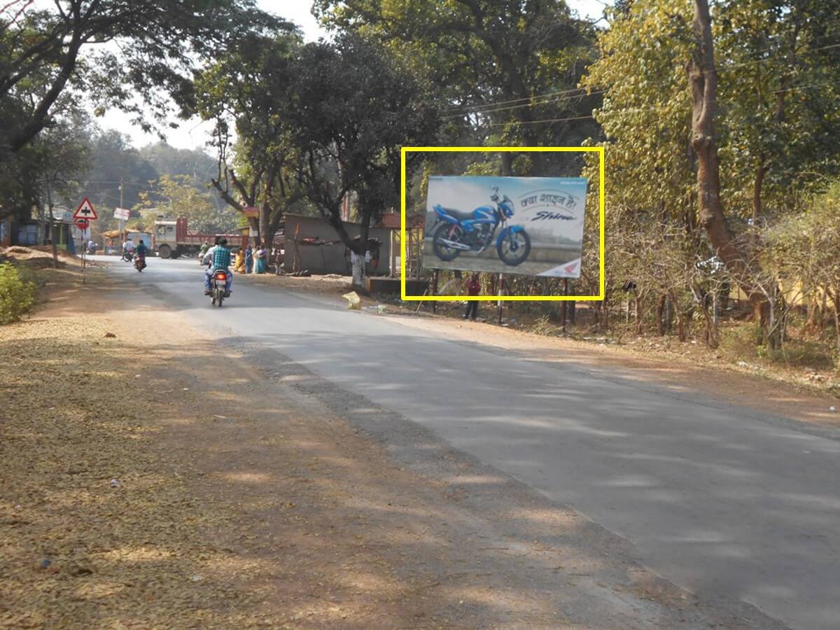 Option No.2 Outdoor Hoarding Advertising at Geedam Road, Bastar