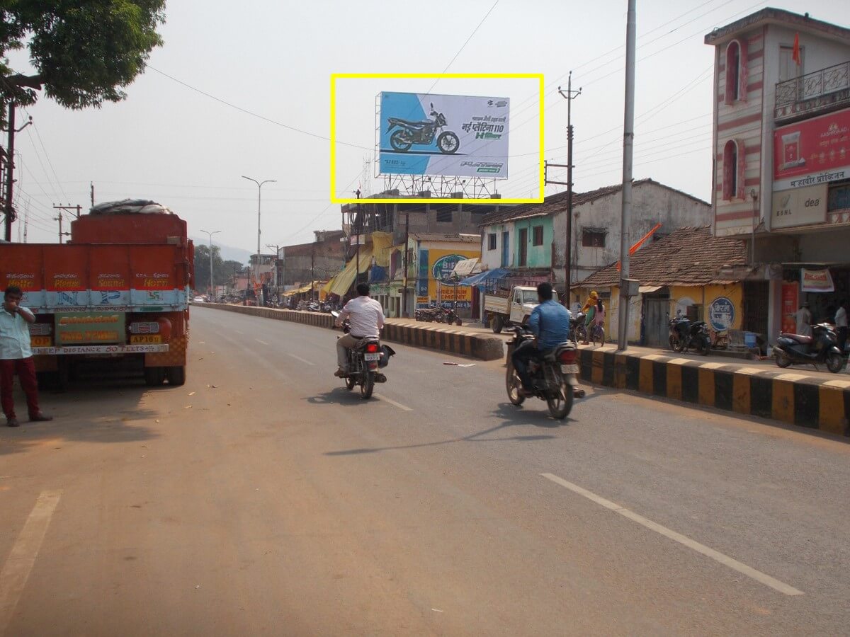 Option No.1 Outdoor Hoarding Advertising at Main Market, Raigarh