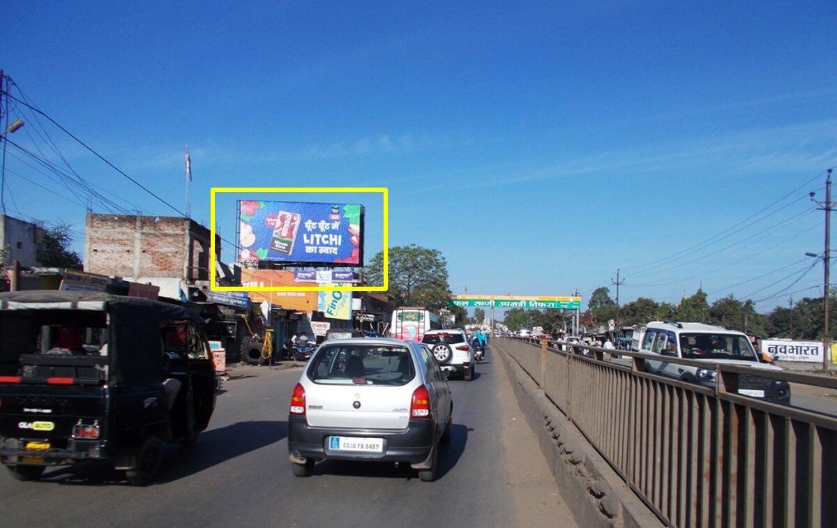 Option No.1 Outdoor Hoarding Advertising at New Bus Stand Road, Bilaspur