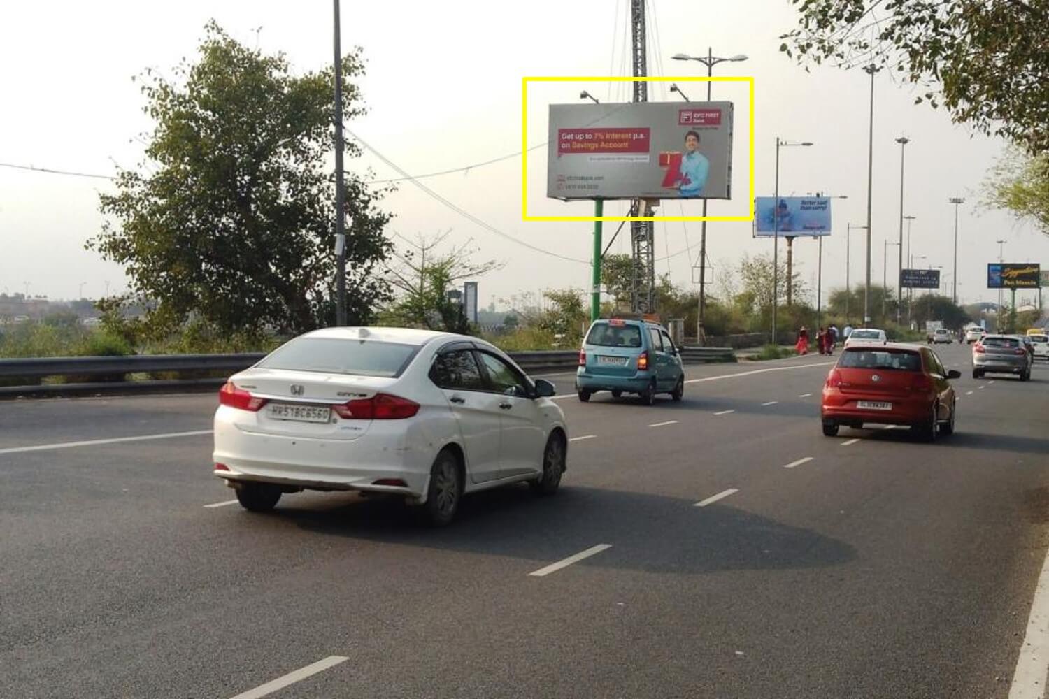 Option No.2 Outdoor Unipole Advertising at Akshardham Flyover FTC from Noida to Akshardham / ITO