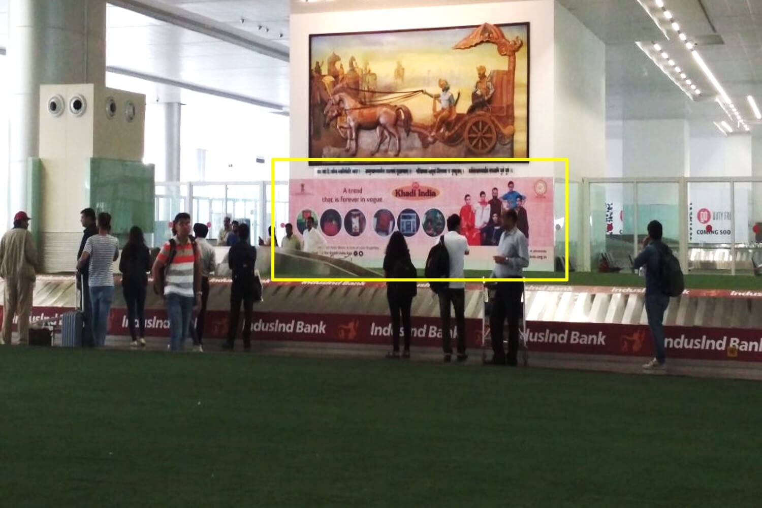 Option No.1 Branding On Glass Panel at Chandigarh Airport Arrivals (Opp Conveyor 3), Chandigarh International Airport