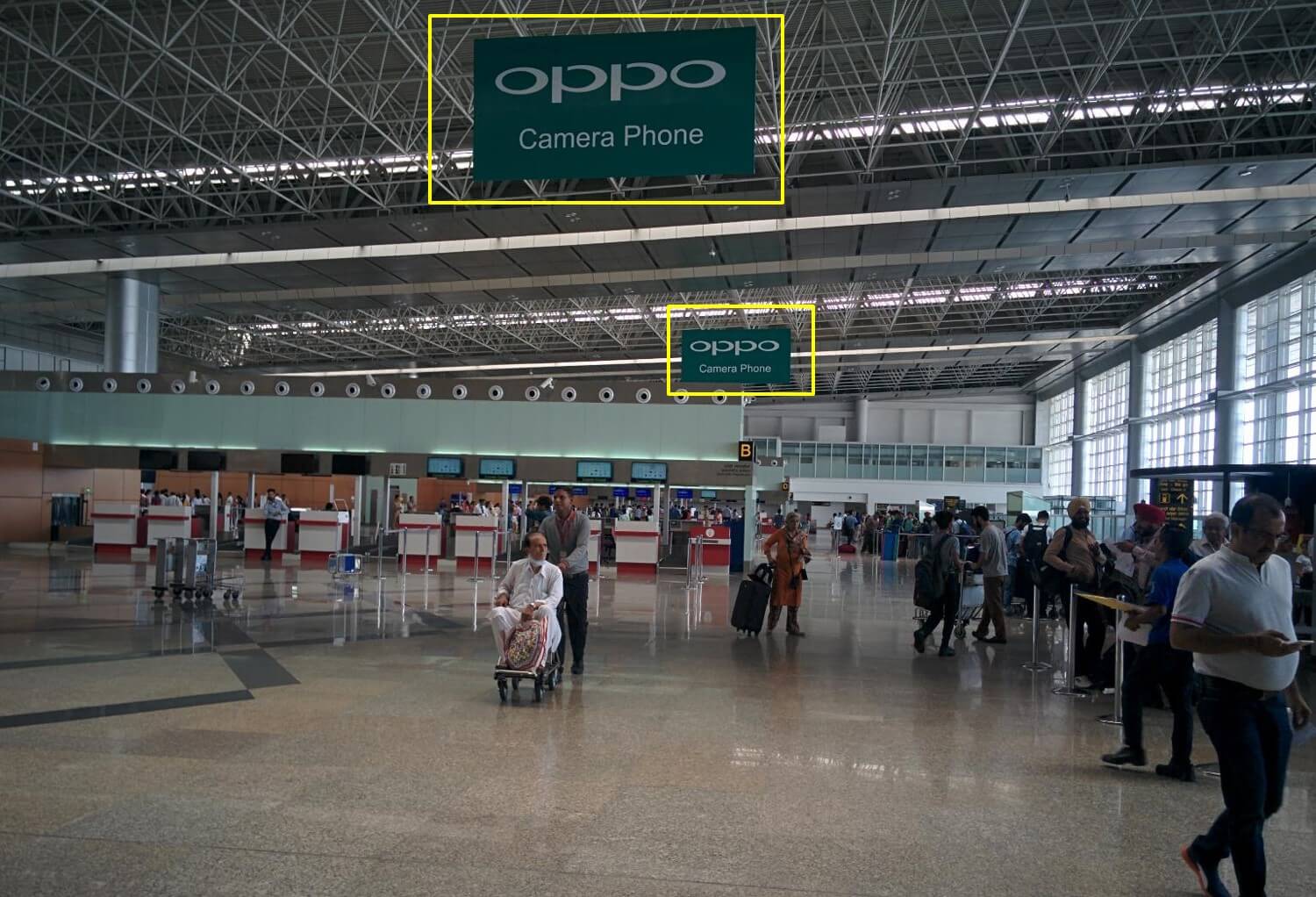 Option No.2 Dropdown Branding at Chandigarh International Airport (Departures)