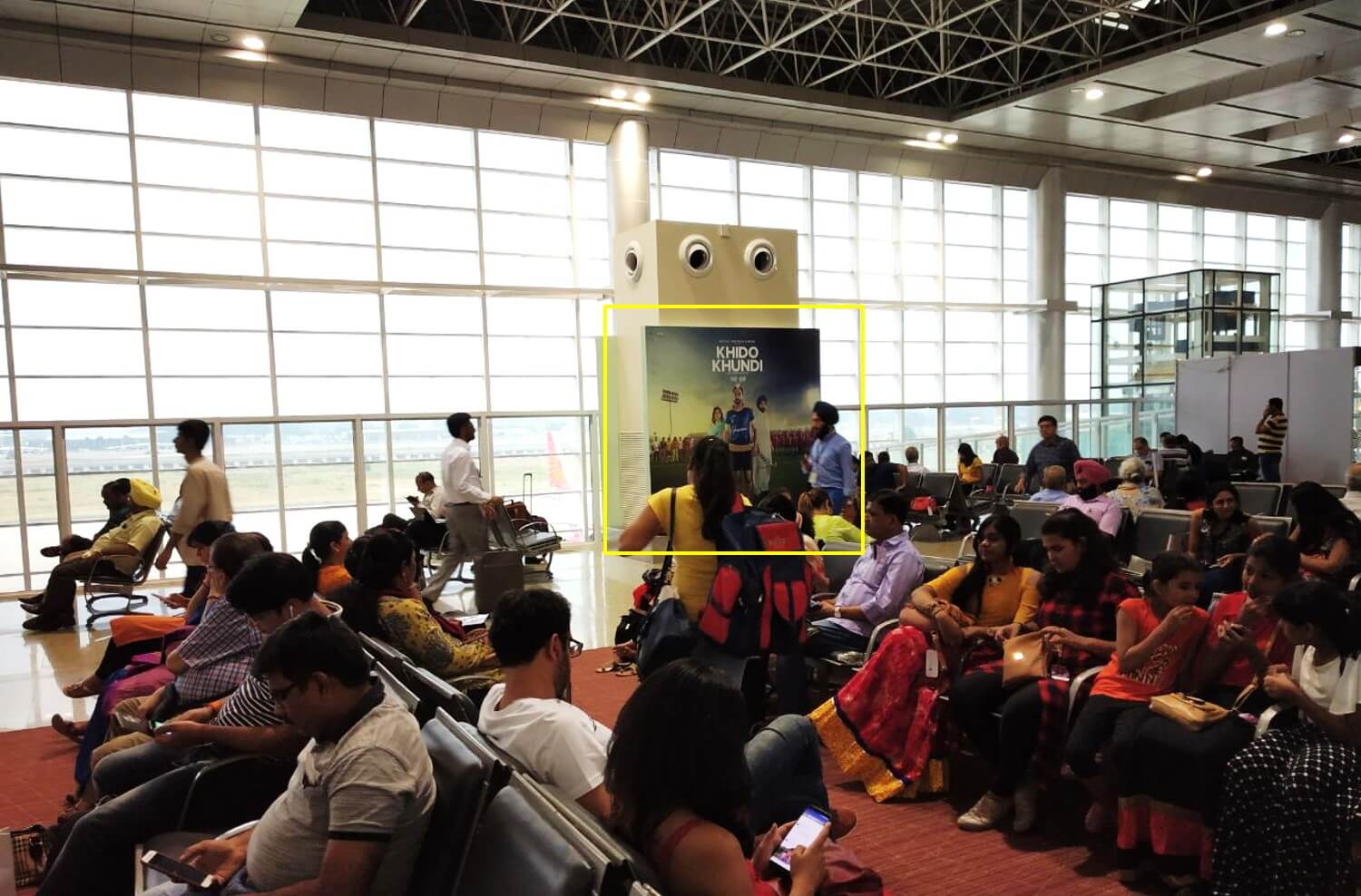 Option No.3 Glass Facade Branding at Chandigarh International Airport (Departures11D)