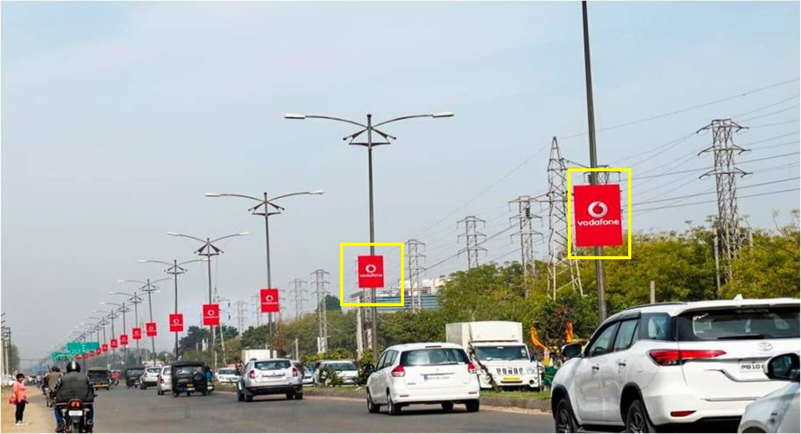 Option No.2 Outdoor Pole Kiosk Advertising at Chandigarh Road, Ludhiana, Punjab
