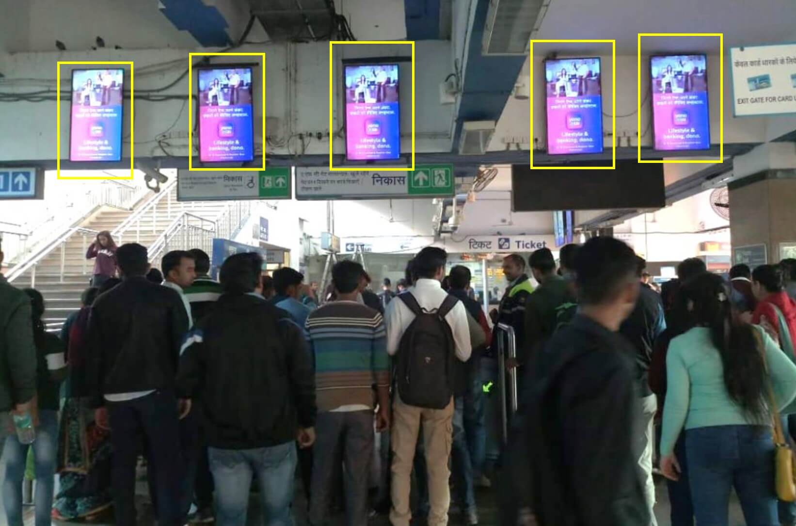 Led Screen Advertising at City Centre Metro Station, Noida