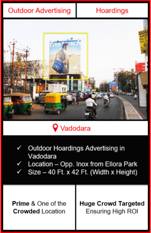 Outdoor advertising in vadodara, outdoor advertising in vadodara, vadodara hoarding advertising, ooh advertising in vadodara, outdoor advertising agency in vadodara, gujarat