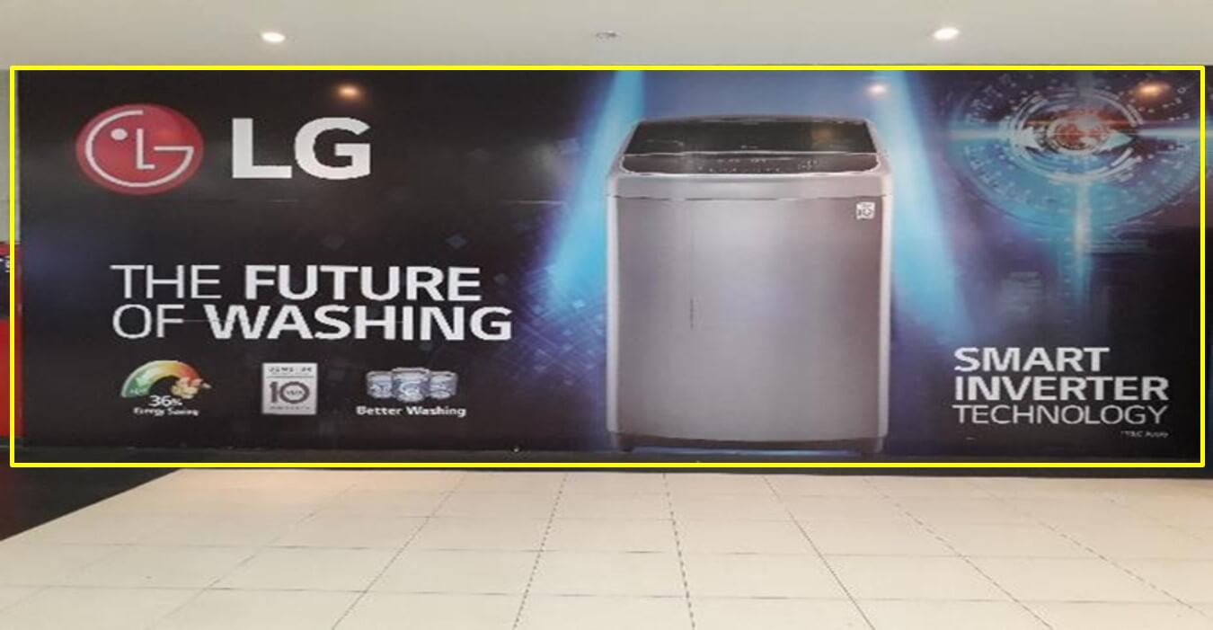 Wall Branding at Near PVR Cinemas, Elante Mall, Chandigarh