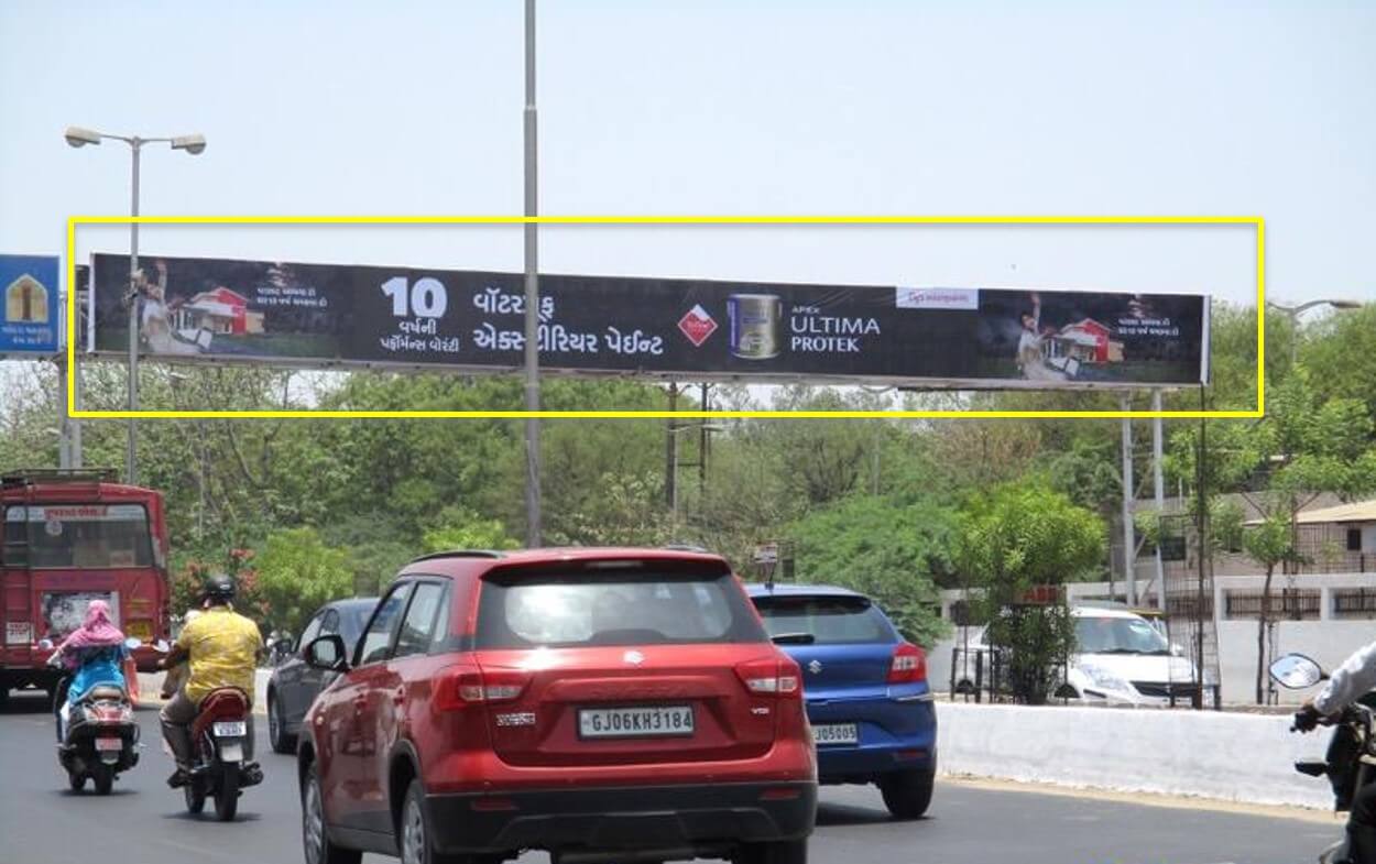 Option No.2 Outdoor Hoarding Advertising at Ellora Park Junction from Inox, Vadodara, Gujarat