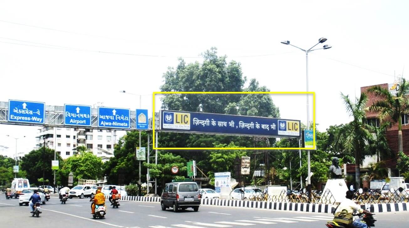 Option No.3 Outdoor Hoarding Advertising at Opp. Airport, Vadodara