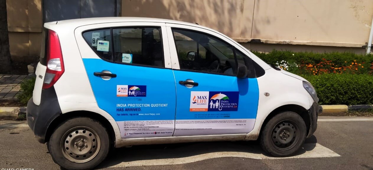 Option No.1 External Branding on Cabs in Agra