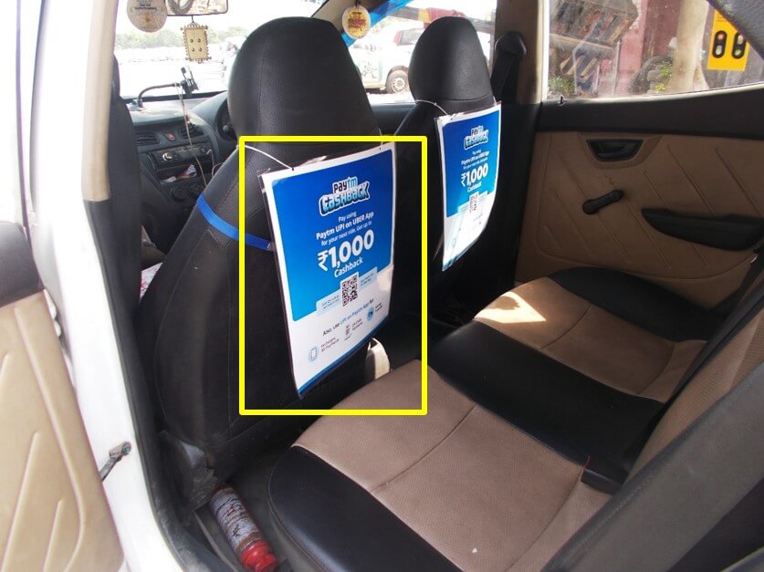 Option No.2 Internal Branding on Cabs in Rajkot